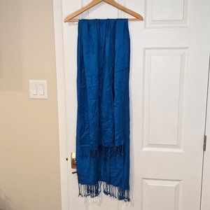 Heavy Weight Deep Blue Pashmina Scarf Shawl